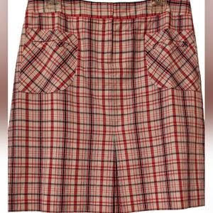 Lilly Pulitzer Plaid White Label Skirt 10 Pockets Preppy Golf Tennis Old Money